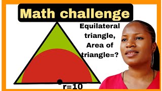 A Nice geometry math question| can you find the area of the triangle