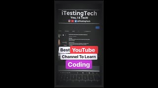 Best YouTube Channels To Learn #Coding | #shorts #dev #developer
