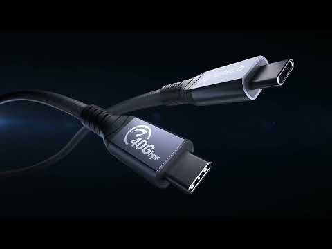Fast Charging Cable | Type C to type C | Video & Data Transfer Cable | Thunderbolt 3 | 40 Gbps