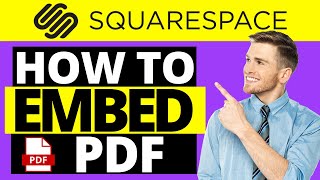 How To Embed PDF To Squarespace Website