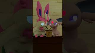 Espeon and sylveon\drink coffe\3d eeveelutions animation memes #eeveelution #pokemon #blender #memes