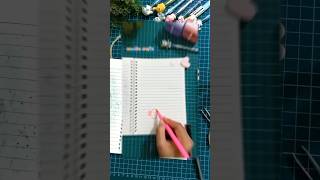 Easy Notebook Front Page Design ✨🌷🌈🎊 #frontpageborderdesign #shortvideo
