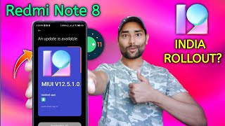 Finally 🤩 Redmi Note 8 Miui 12.5 With Android 11 Update Rollout | Redmi Note 8 New Update