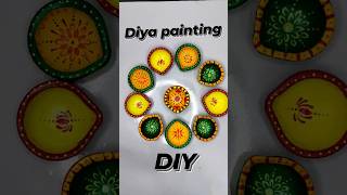 Diya painting 🪔#handpainteddiya #diwalidiy #indianart #youtubediy #youtubecraft #viraldiy