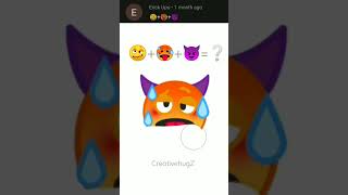Emoji Mix 🥴+🥵+😈 | Devil and hot face emoji mix drawing #viral #trending #shorts #creativehugz