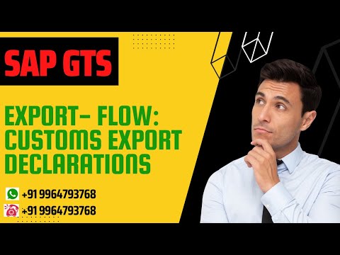 SAP GTS : Customs Export Declaration process