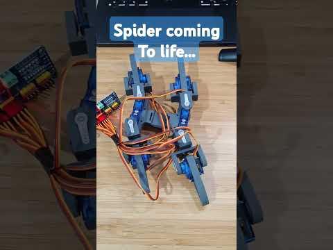Spider robot coming to Life (Part 2) Halloween edition! ESP32 project