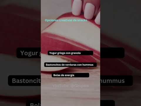 Opciones creativas de snacks