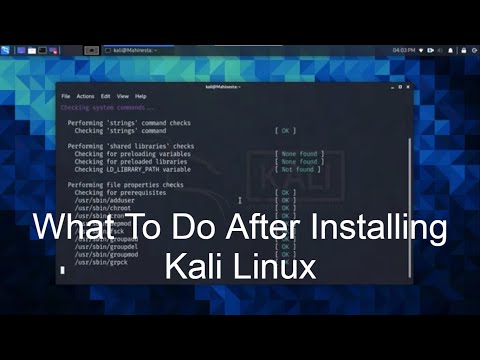 What To Do After Installing Kali Linux? | Kali Linux For Beginners