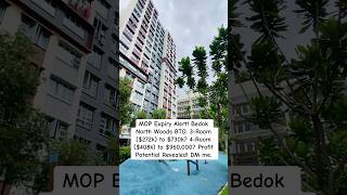 MOP Expiry Alert! Bedok North Woods BTO: 3-Room ($272k) to $730k? 4-Room ($408k) to $960,000?