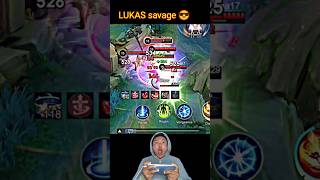 New Lukas build emblem Lategame 1 vs 5 Savage#MLBB #MobileLegendsBangBang #MLBBSkin#lukas