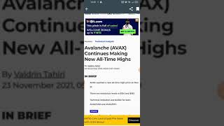 Avalanche (AVAX) continues making new all time high