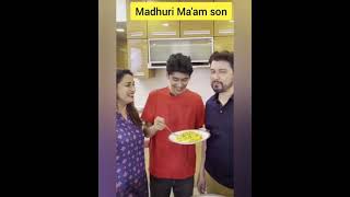 Bollywood Super Actress Madhuri with her son