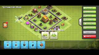 Clash of clans - best town hall 4 defense (base design) | Town Hall 4 #clashofclans