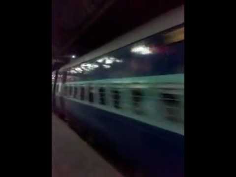 WCAM-3 HAULING Fast train passing thru suburban station of Mumbai...