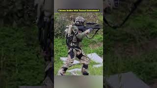 Chinese Soldier Fires with Tactical Exoskeleton!