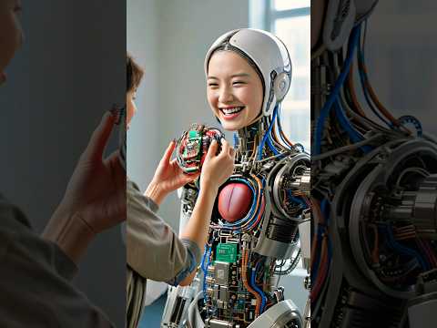 Future Is Here: Smiling Robot Gets a High-Tech Upgrade! #robot #meibot #2050 #robot
