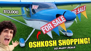 Buying a CHEAP $13,000 AIRPLANE at Oshkosh EAA AirVenture 2025!!