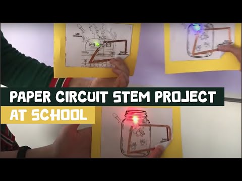 Paper Circuit STEM Project: Fun Classroom DIY for Technology lessons (FREE templates in description)