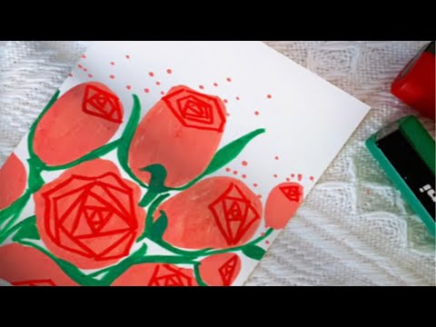 丙烯马克笔｜涂鸦画画｜七夕就要画玫瑰