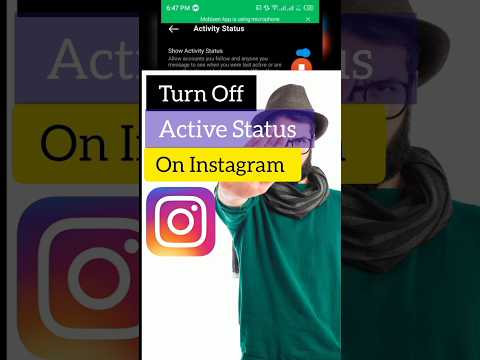 Turn Off Active Status on Instagram ✅ | #shorts