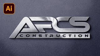 Typography Letter Logo Design : Construction Logo Design illustrator | Adobe Illustrator Tutorial