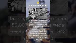 M4 Sherman Facts - Production Rate #tankfacts #WW2 #WWII #worldwar2 #m4sherman #ww2facts