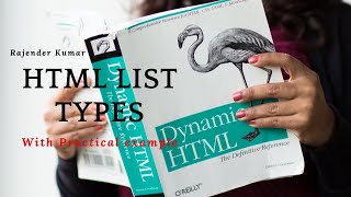HTML List types with practical example | Rajender Kumar