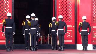 台北忠烈祠哨兵換崗交接儀式