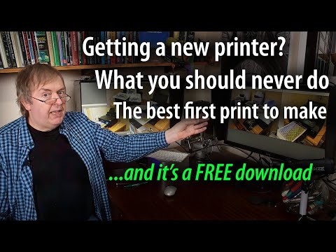 Setting up your new printer. Best free print software and what should be the first thing to print