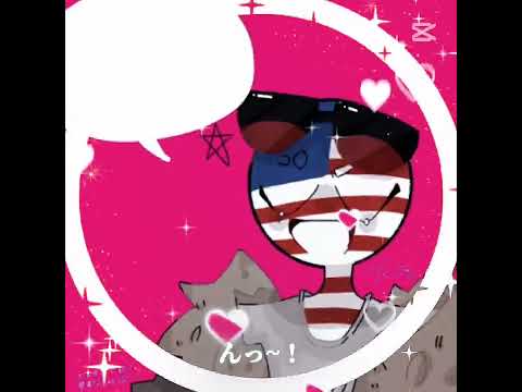 【  に ほ ん ~ ！  】   カンヒュver.     #countryhumans #ポーランドボール #カンヒュ #愛♡スクリーム