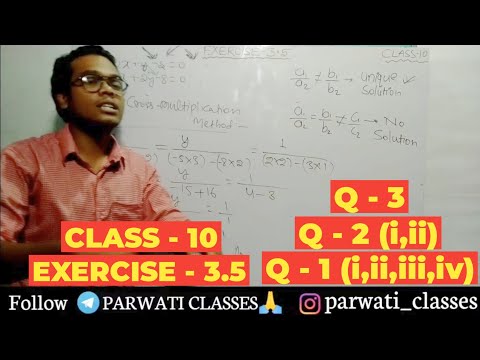 exercise 3.5 class 10 | Question 1, 2, and 3 all parts| ex 3.5 class 10 | class 10 ex 3.5