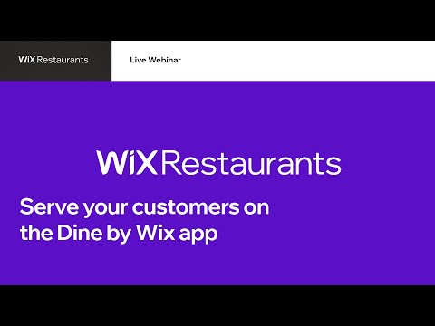 Webinar: Meet Dine by Wix | Wix Restaurants
