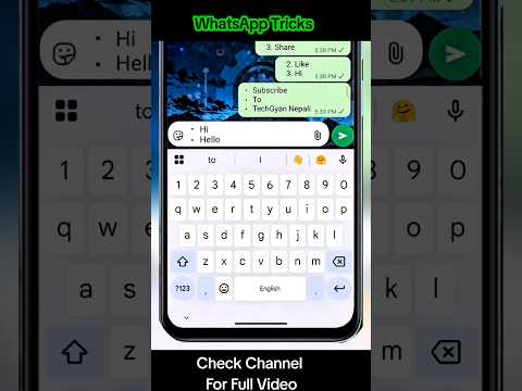 WhatsApp Secret Tricks     #WhatsAppTricks  #TechGyanNepali #WhatsAppFeature