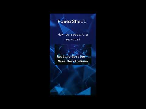 18 How to restart a service?