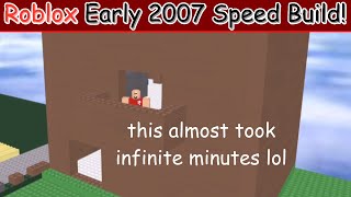 One Room Hotel | Early 2007 Roblox Speed Build