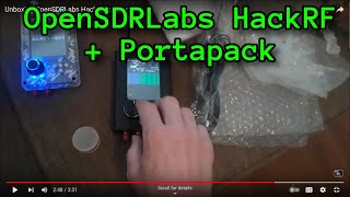 Unboxing OpenSourceSDRLab Hackrf Portapack