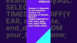 Find the number of years between two dates #viralshort #learning #sqlserver #programminglanguage