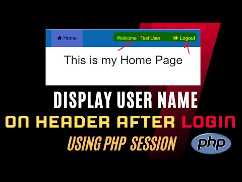 Use PHP Session to Display the Username on Header After Login
