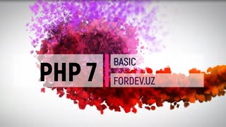 #php7 #basic 1-dars | kirish