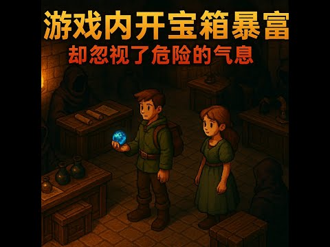 游戏内开宝箱发财，本以为踏上巅峰人生却忽视了危险的气息