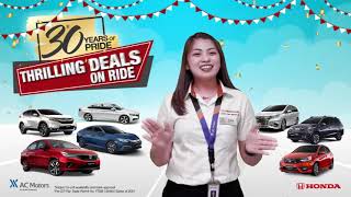 Honda AC Motors | Celebrating 30 Years of Service