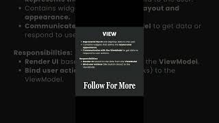MVVM Architecture #devcode