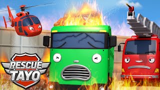 Fire Rescue Compilation! 🔥 Frank and Rescue Tayo Save the Day! | Firefighter Story for Kids