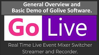 Demo Video Part 1 - Output and Output setting in GoLive Software.