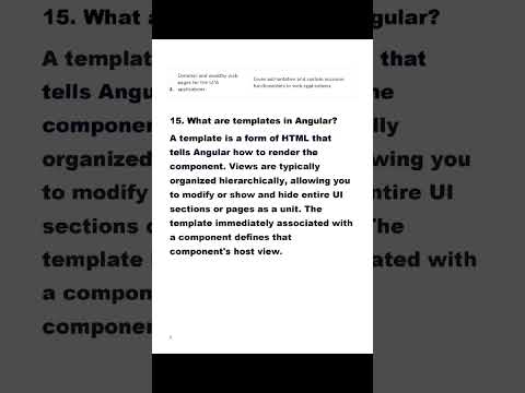 Basic Angular  interview questions and answers part -2