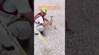 how do surveyors stake the design elevation using level. #chcnav #gnssreceiver #survey #surveyors