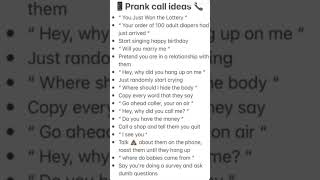Spam/ Prank call ideas #shorts #fyp #helpful #prankcall #spamcall