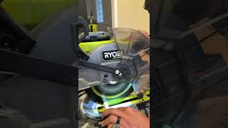 Some 18V miter saw ASMR #asmr #ryobi #ryobitools #ryobination #ryobifreaks #tooltok #asmrtok