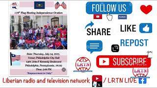 The hoisting of the LIBERIAN FLAG at the Philadelphia CITY HALL